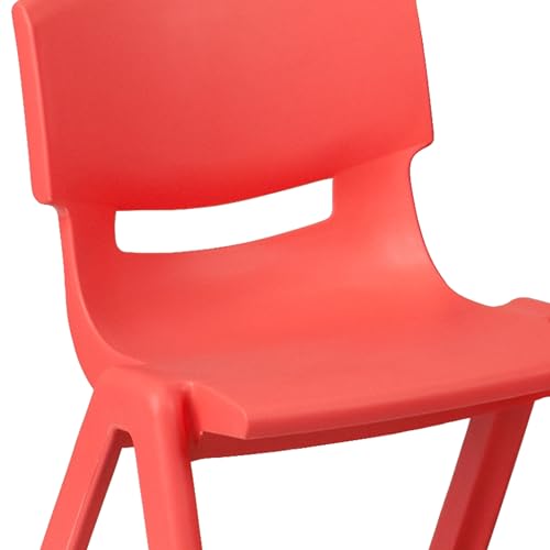 Red 47.25x23.5 Activity Table Set with 6 Chairs