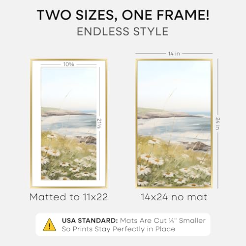 14x24 Gold Picture Frame (2 Count)