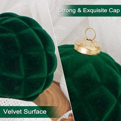 46PCS Velvet Christmas Ball Ornaments Set (46 Count)