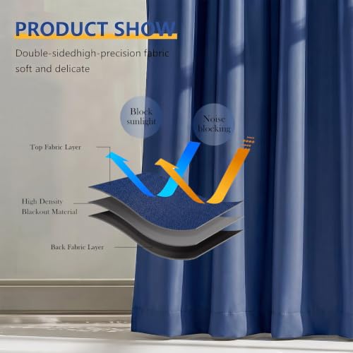 Room Divider Blackout Curtain Track Curtains Wall Dividers Panels Screen for Living Rooms Bedroom Office Privacy Partition Separation
