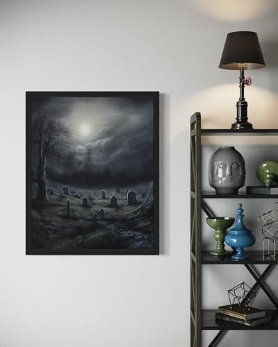 Gothic Graveyard Poster Art Print