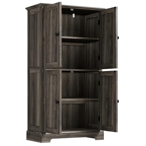 Bathroom Floor Cabinet with Adjustable Shelves