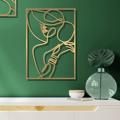 Large 4 Pack Gold Wall Art (4 Count)