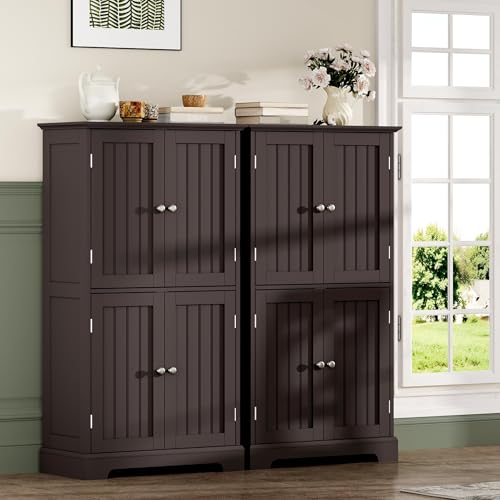 Bathroom Floor Cabinet with Adjustable Shelves