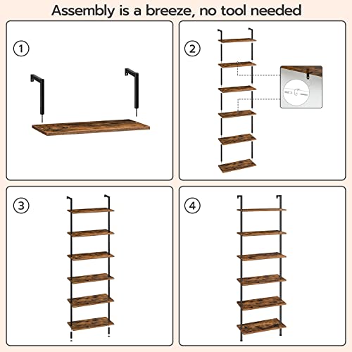 DIY Ladder Shelf