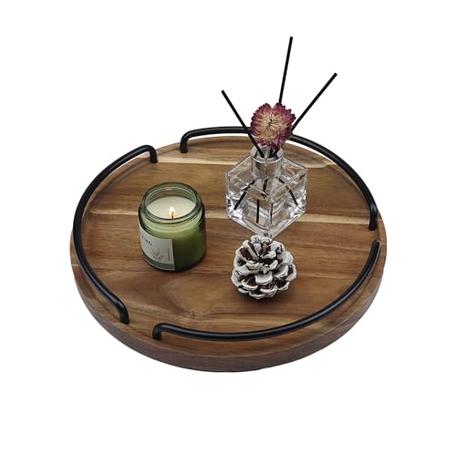 Round Wooden Serving Tray