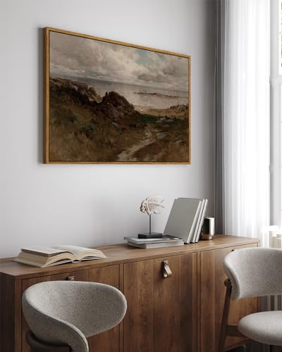 Framed Canvas Wall Art Vintage Decor