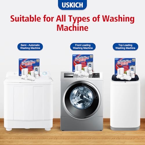 40 Pack Washing Machine Cleaner Tablets (40 Count)