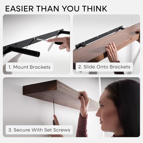 16 Inch Floating Shelves (4 Count)