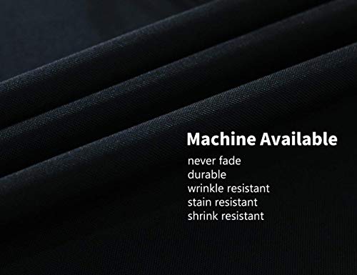 Small Black Square Tablecloth 52x52 Inch