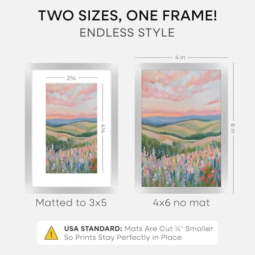 4x6 Silver Picture Frame