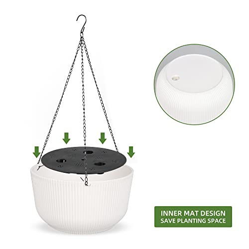 8.75 Inch Self Watering Hanging Planter (2 Count)
