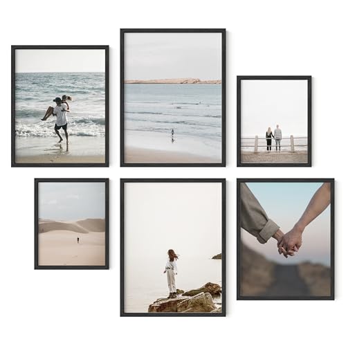 Black Frames for Gallery Wall (6 Count)