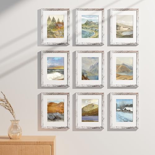 8.5x11 Picture Frames Set of 9 (9 Count)