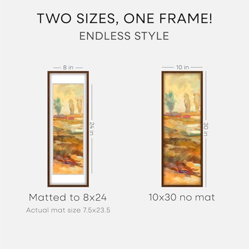 10x30 Brown Oak Picture Frame (3 Count)