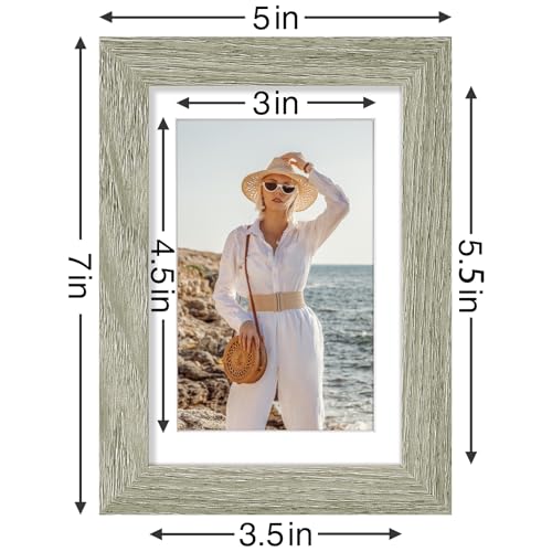 4x6 Picture Frames Set of 9 for Wall Mount or Tabletop (9 Count)