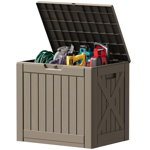 40 Gallon Deck Box Lockable Outdoor Storage Box Waterproof for Patio