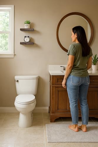 Small Wood Floating Shelves for wall 8 inch (2 Count)