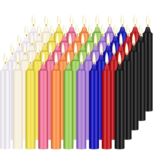 100 Pack Assorted Color Spell Chime Candles (100 Count)