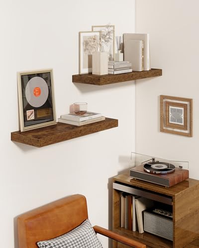 24" Floating Shelves for Wall (2 Count)