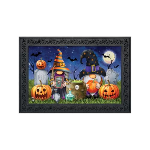 Doormat 30x18 Indoor Outdoor Halloween Gnomes for Halloween Doormat (3.75 Sq Ft)
