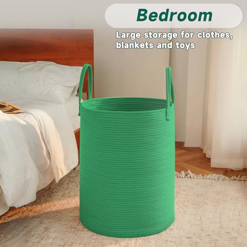 80L Cotton Rope Laundry Basket Hamper