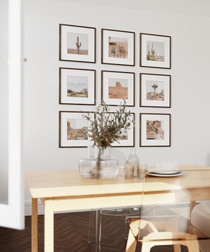 Walnut Oak Wood 12x12 Picture Frames