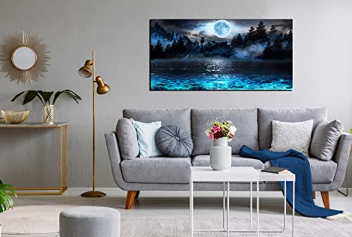 Moon Sea Ocean Wall