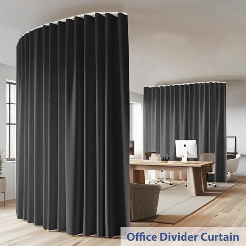 Room Divider Ceiling Mounted Curtains Track Sets Extra Wide Blackout Curtain Flexible Tracks for Bedroom Privacy Partition Separator