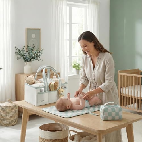 XL Diaper Caddy Organizer With Handle