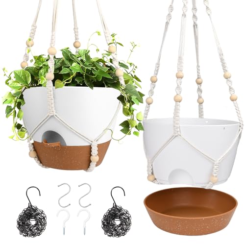 Hanging Planters for Indoor Outdoor Plants (2 Count)