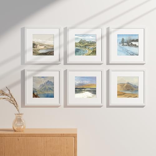 12x12 Picture Frames Set of 9 for Wall Mounting (9 Count)