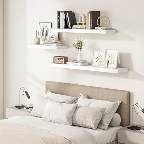 12" Deep Floating Shelves 24x12” Set of 2 (2 Count)