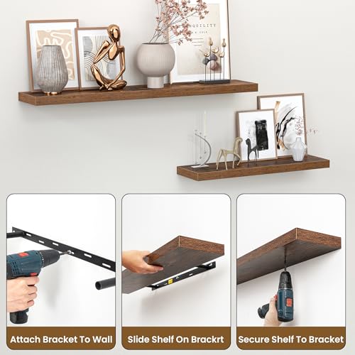 36 Inch Floating Shelves for Wall (2 Count)