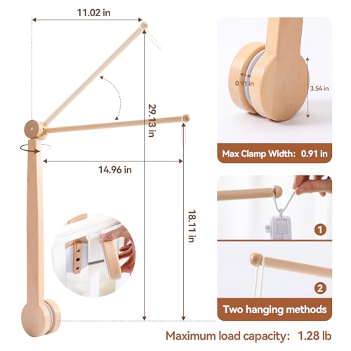 Baby Crib Mobile Arm