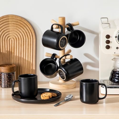 Stoneware Coffee Mugs Set (6 Count)