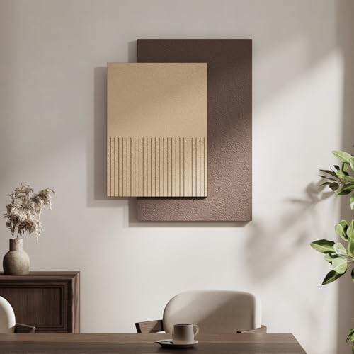 Large Brown 3D Textured Wall Art