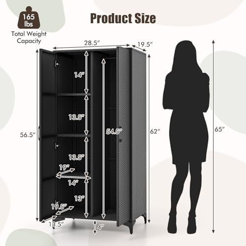 Wicker Storage Cabinet