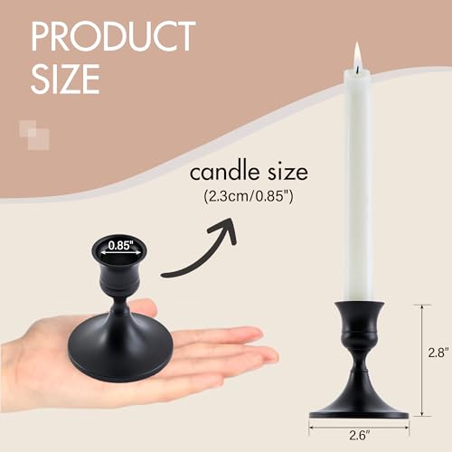 Black Taper Candle Holder (6 Count)