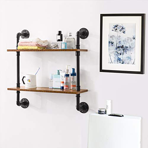 2 Tiers Industrial Pipe Shelves