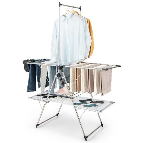 Freestanding Foldable Clothes Drying Rack