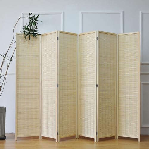 6 Panel Bamboo Room Divider