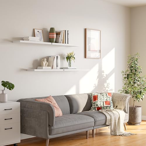 23’’White Floating Shelves for Wall (4 Count)