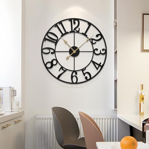 Large Wall Clock for Living Room Decor