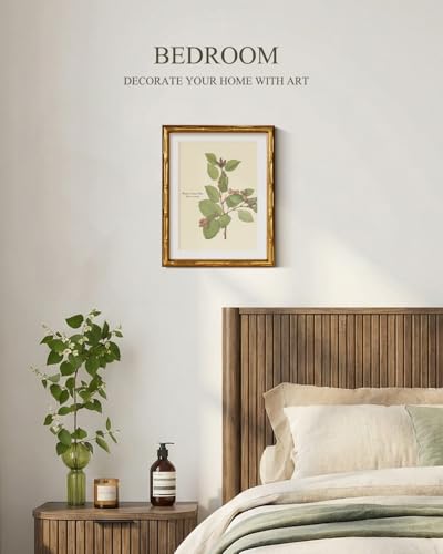 Gold Framed Bamboo Wall Art