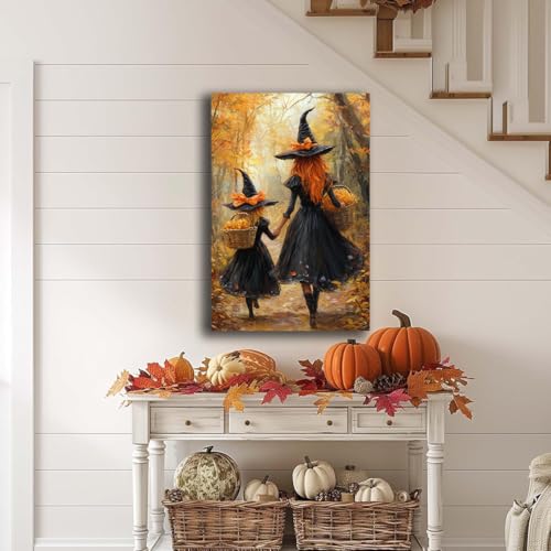 Mother Witch And Child Daughter Witch Wall Art