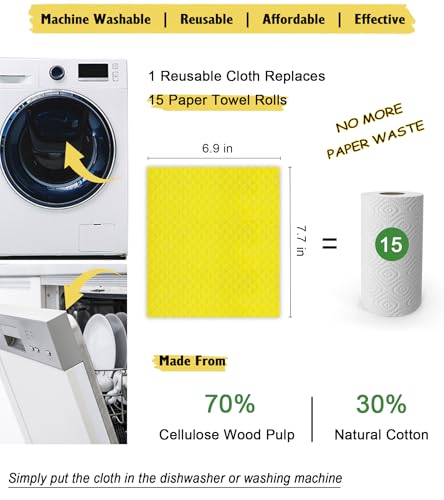 Swedish Dishcloths for Kitchen (10 Count)