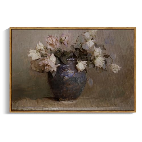 Framed Canvas Wall Art Vintage Decor