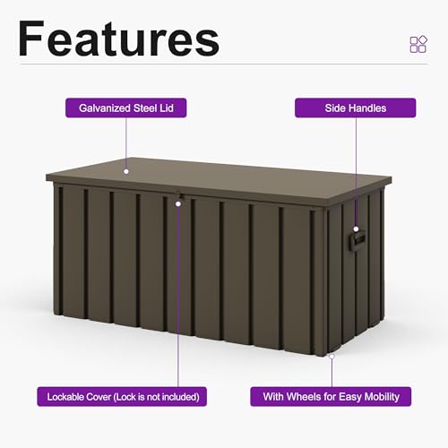 Outdoor Deck Box 100 Gallon