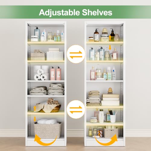Metal Locker Tall Narrow Storage Cabinet